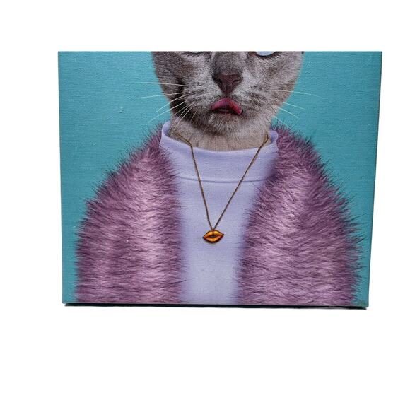 Pets Rock Cat Miley Cyrus "Twerk" Canvas Wrapped Wall Art - Picture 4 of 5